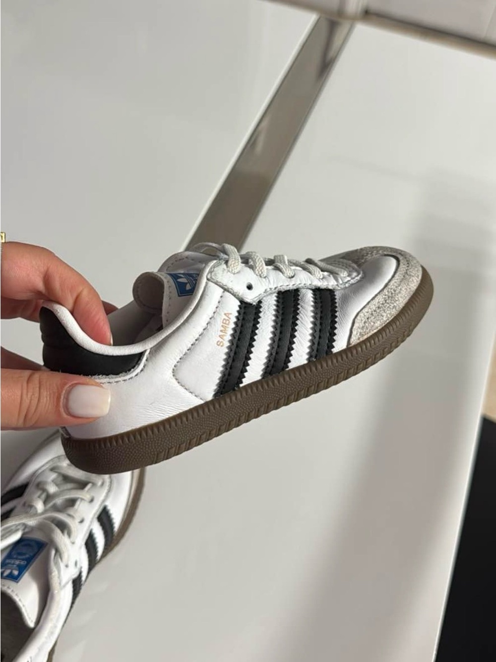 adidas Kids Samba Sneakers - White, Black, Brown